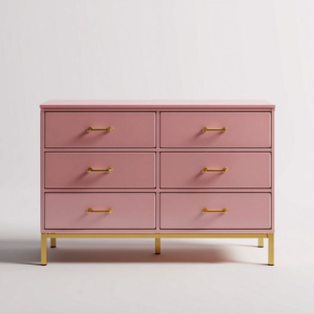 Komoda z szufladami do przechowywania w sypialni z MDF i metalowymi uchwytami - 90 x 40 x 75