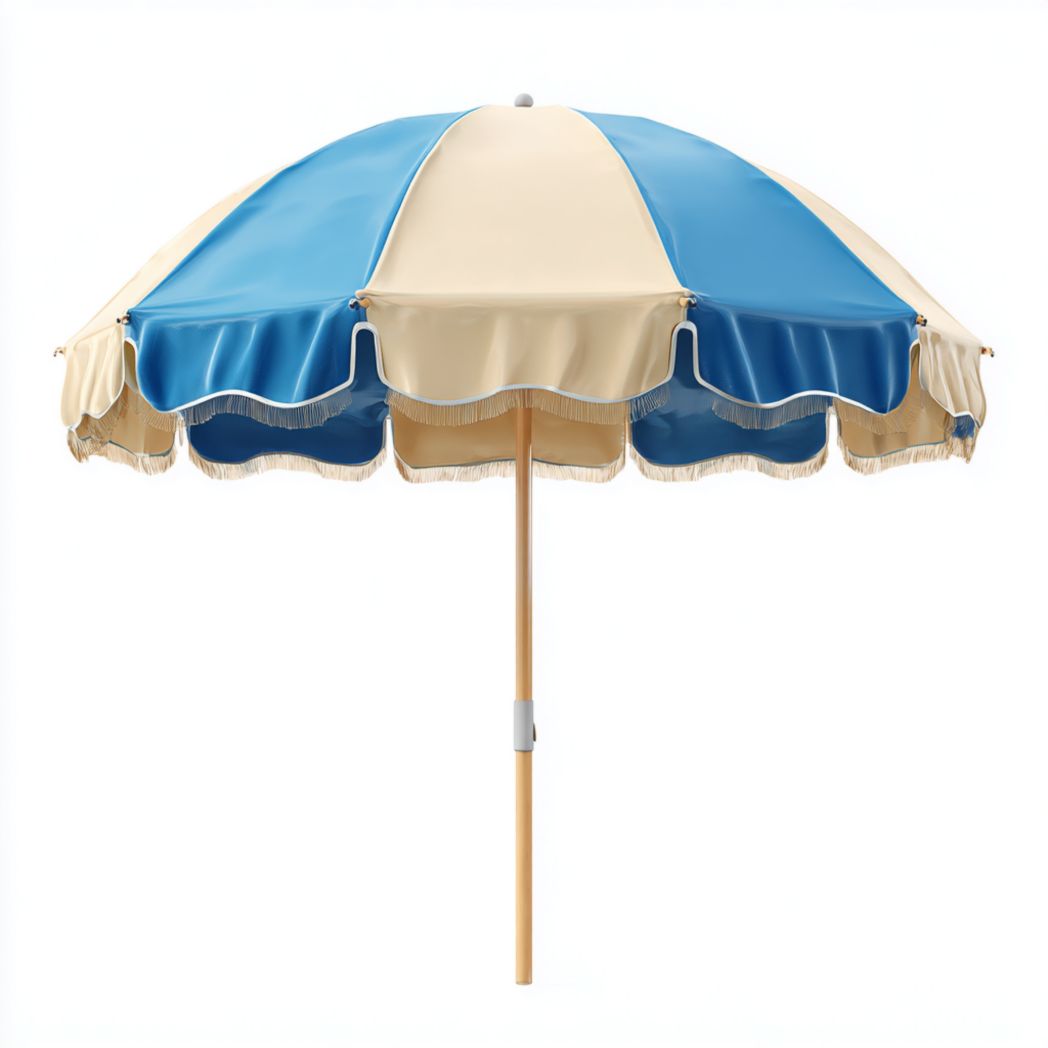 Parasol plażowy z tkaniny poliesterowej do ochrony przed słońcem - 150 x 150 x 200