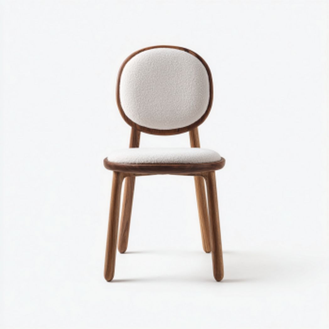 Fotel z tapicerowanym siedziskiem do wnętrz mieszkalnych z drewna - 40 x 40 x 80